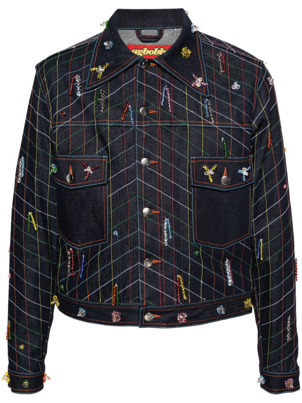 Hand Beaded Denim Jacket