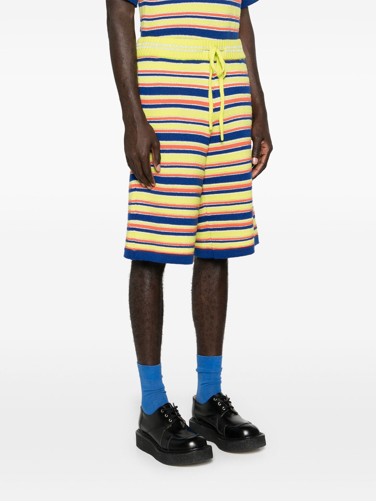 Striped Merino Bermuda Shorts