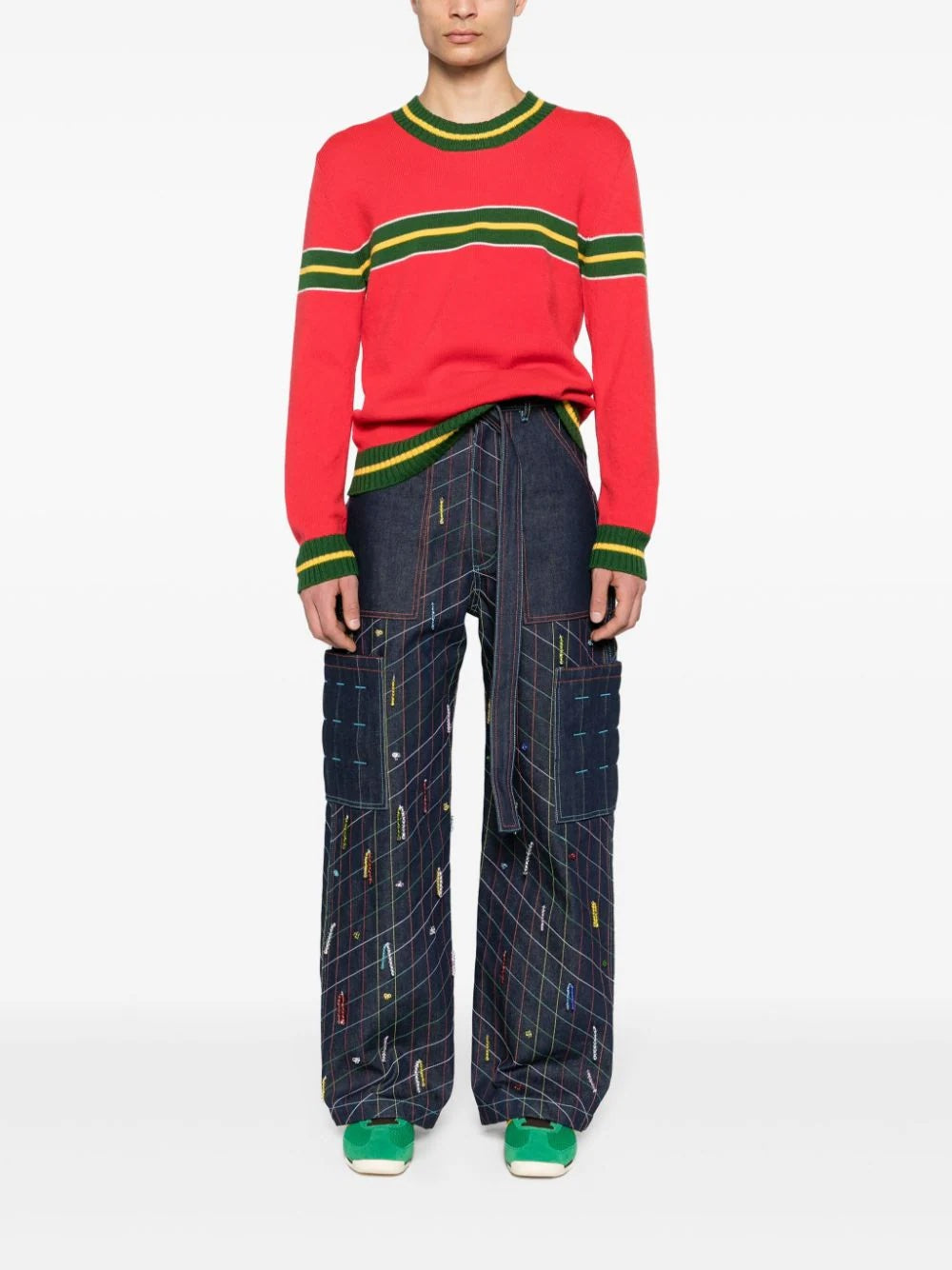 Togo Stripe Long Sleeve Sweater